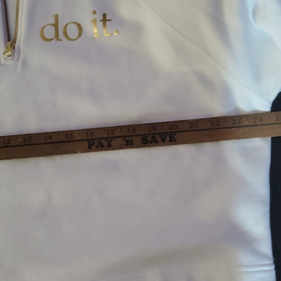 Nike white/gold 3/4 zip sweat shirt - Picture 4 of 8